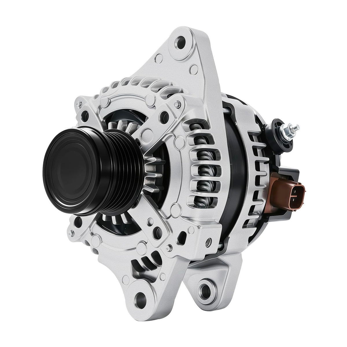 WAGSON alternator front view showing mounting and pulley, reliable fit