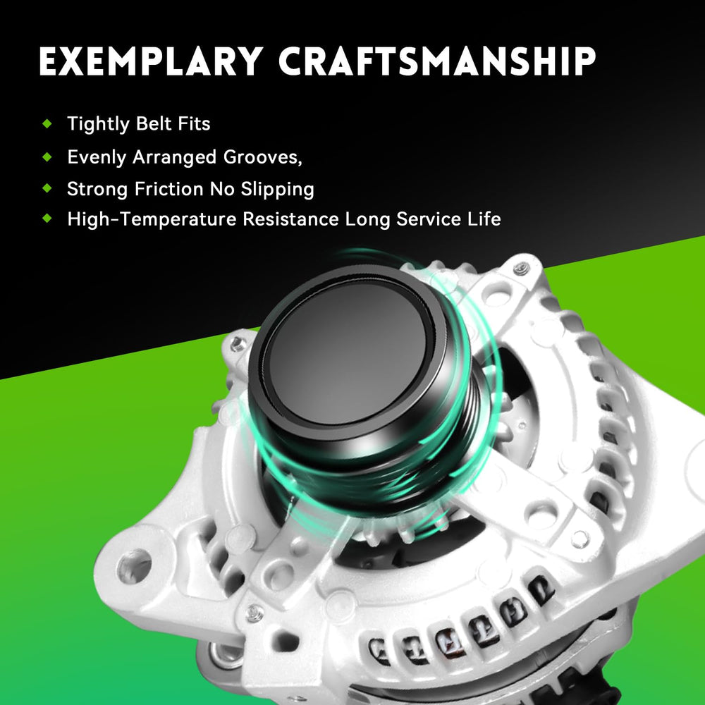 WAGSON alternator installed in engine bay demonstrating correct OEM alignment