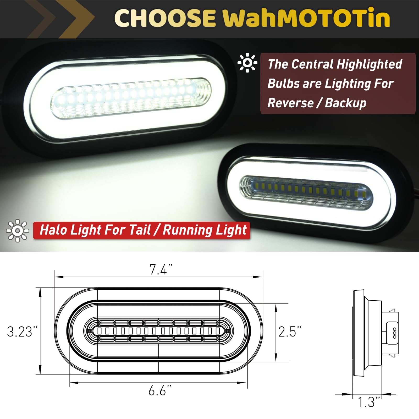 WahMOTOTin rubber grommet and color-coded wires for quick, reliable installation