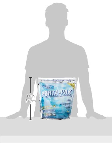 Walex deep blue tank water that signals cleanliness and non-staining dye