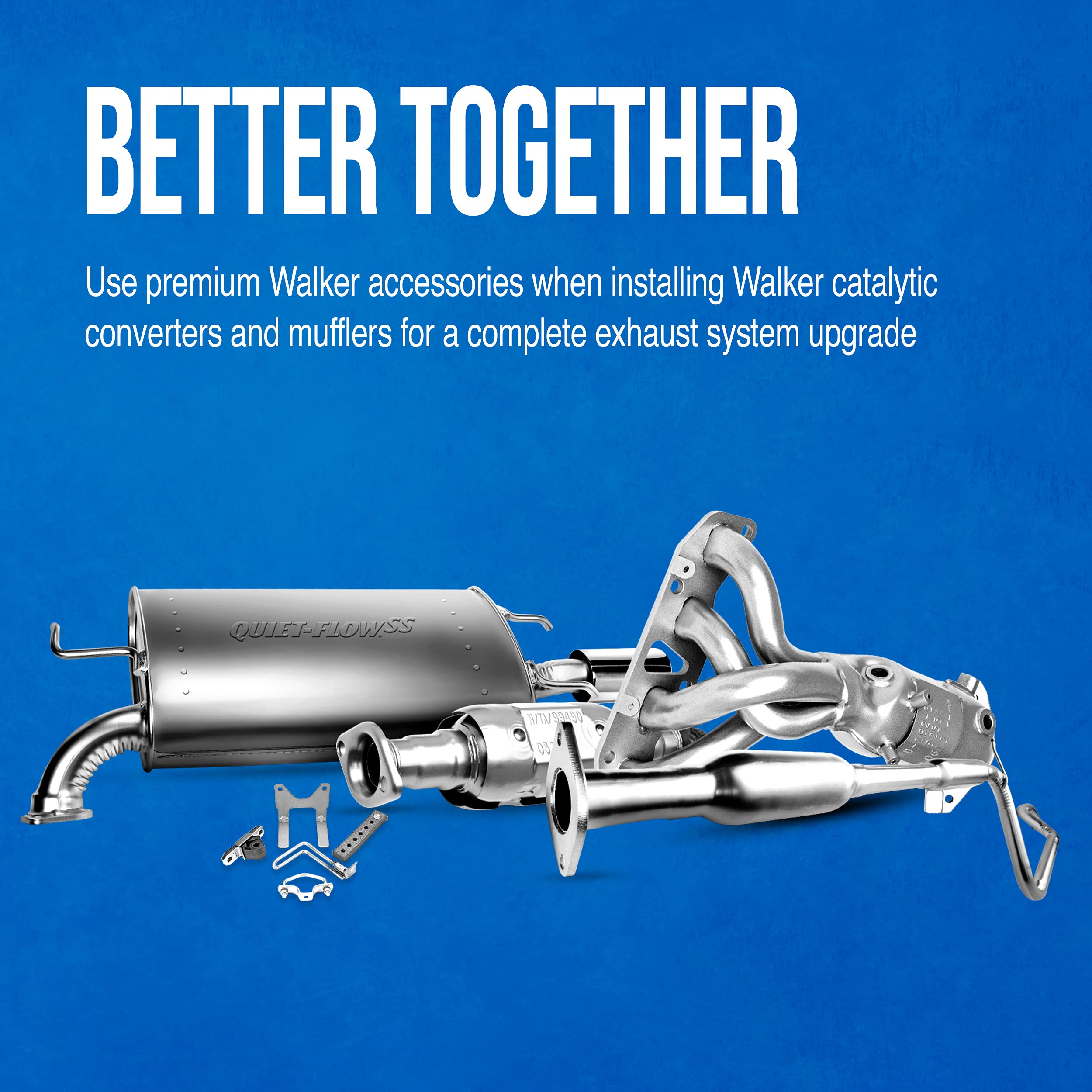 Walker U-bolt clamp detail securing pipe ends for leak-resistant connection