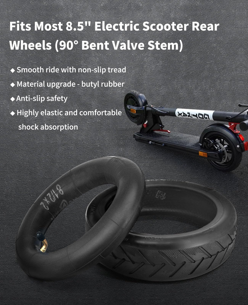 Illustration of Walshen valve angle on a scooter hub showing simple inflation access