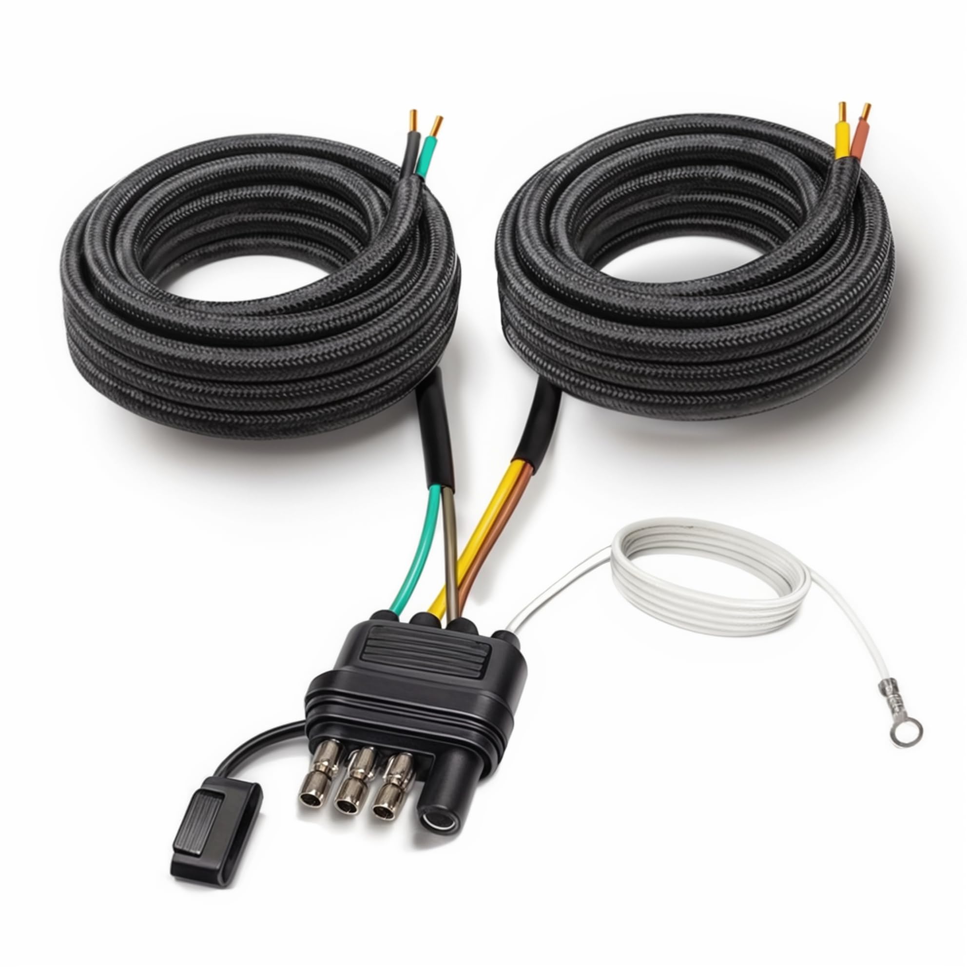 WALSIO front view 4-way flat plug showing easy vehicle connection benefit