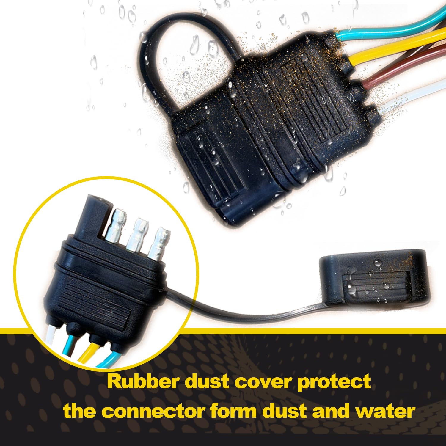 WALSIO ground wire and lugs detail showing solid chassis connection benefit