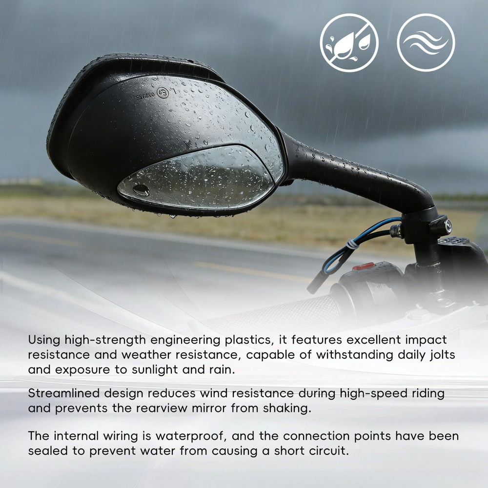 waltyotur close-up smoked lens highlighting integrated turn-signal visibility