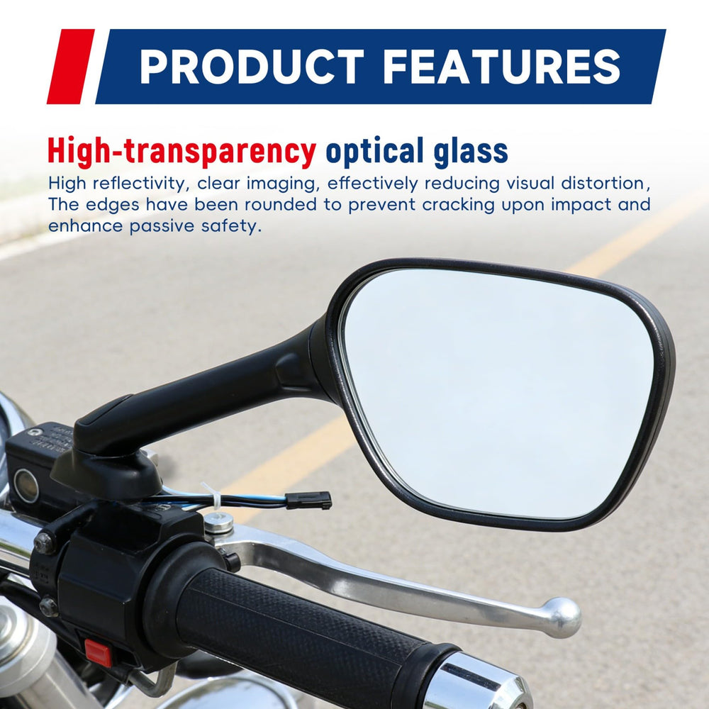waltyotur mirror surface reflecting road scene for clearer rear view