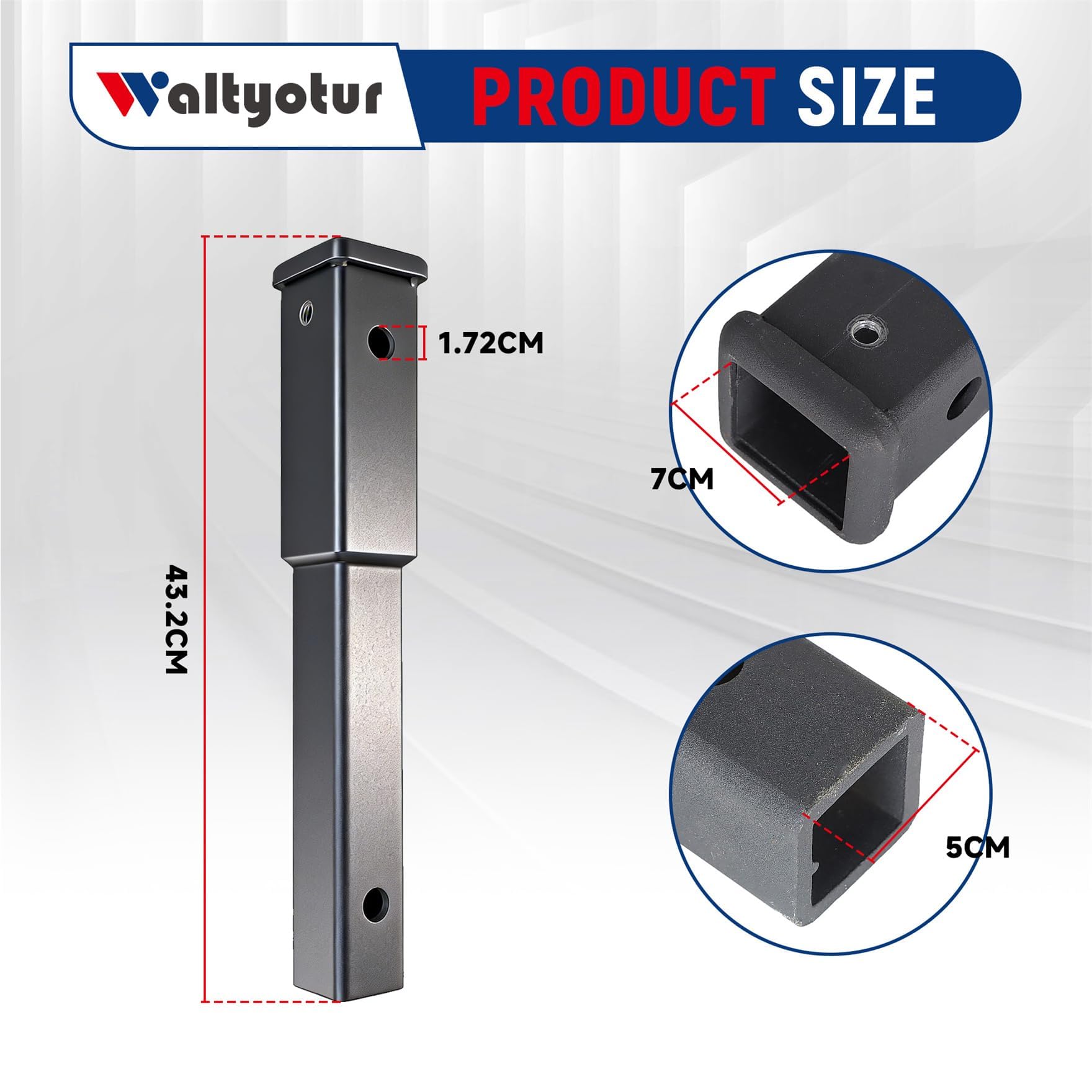 waltyotur packaged unit and label helping identify product specifications quickly