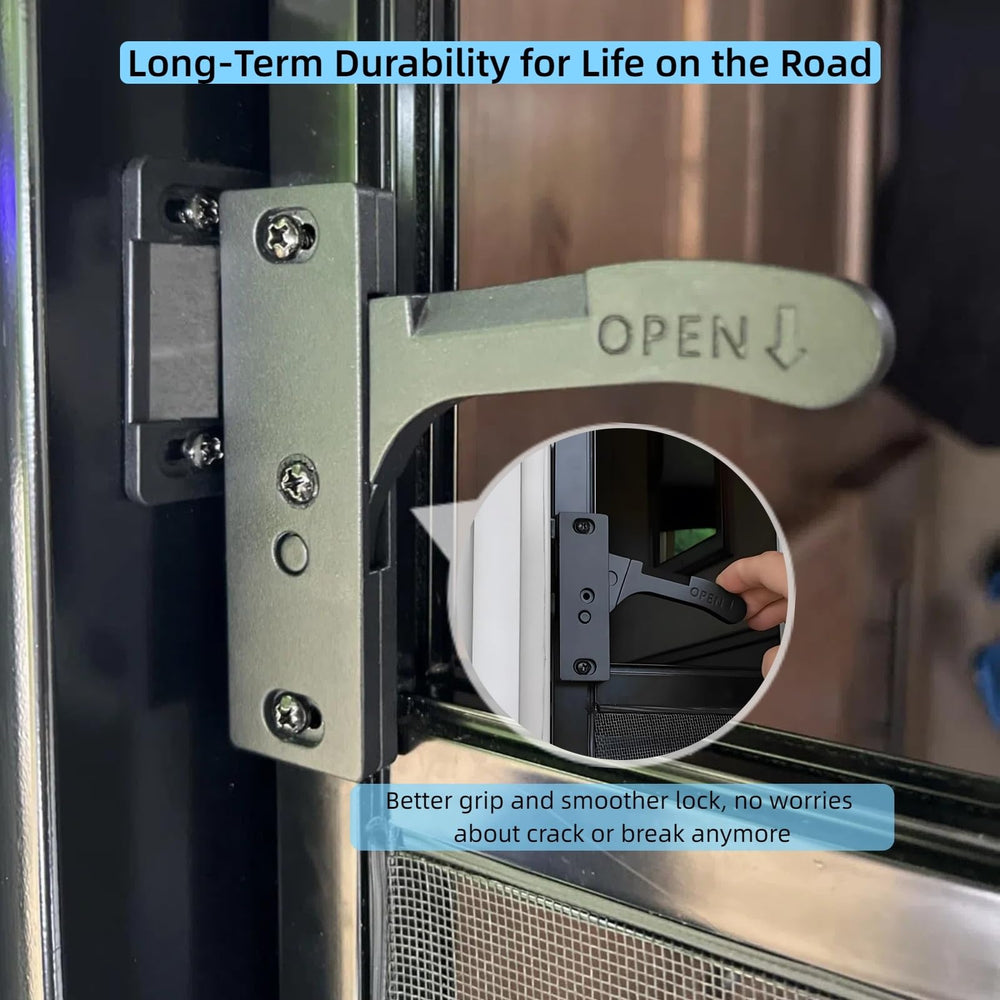 WanDwel handle close-up texture highlighting solid aluminum construction and grip