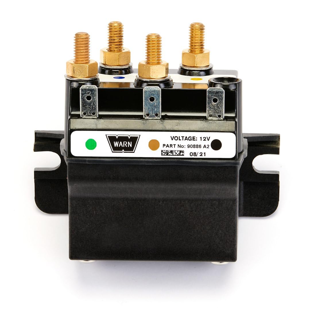 WARN 107487 front view showing terminals and robust housing for reliable switching