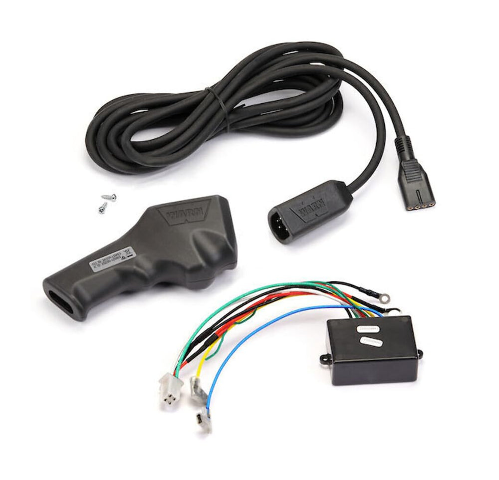 WARN 109470 remote front view showing sealed controls and durable casing benefit
