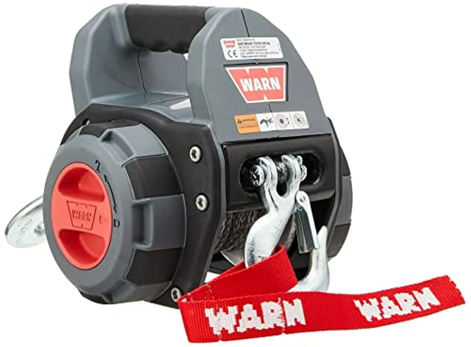 WARN Drill Winch attached to a portable drill demonstrating quick operation
