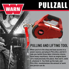 WARN PullzAll control panel closeup showing variable speed and buttons