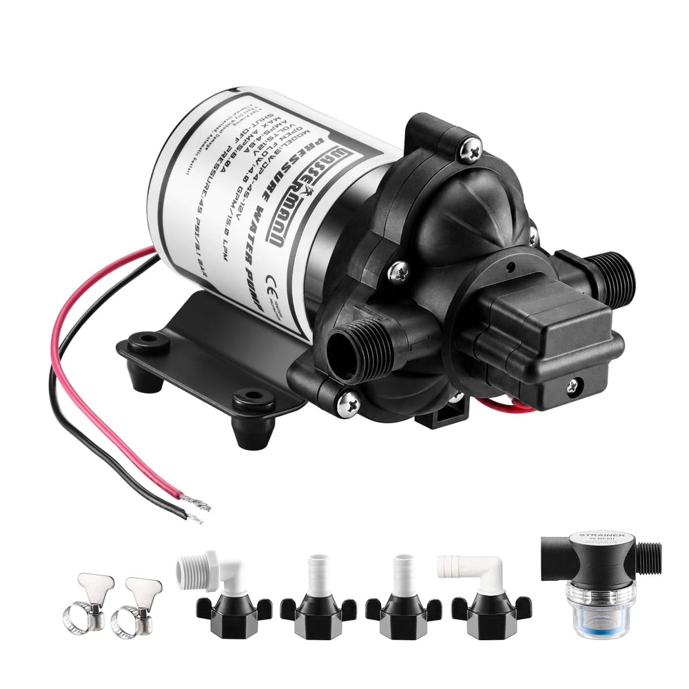 WASSERMANN pump front view showing compact design and durable casing