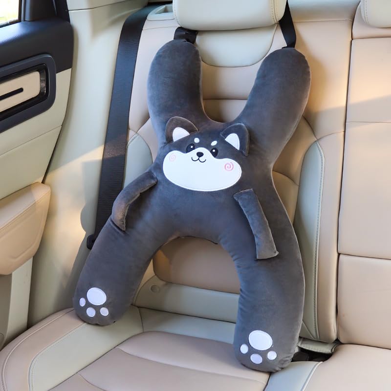 WASTROYAL rabbit pillow in backseat with child for travel comfort
