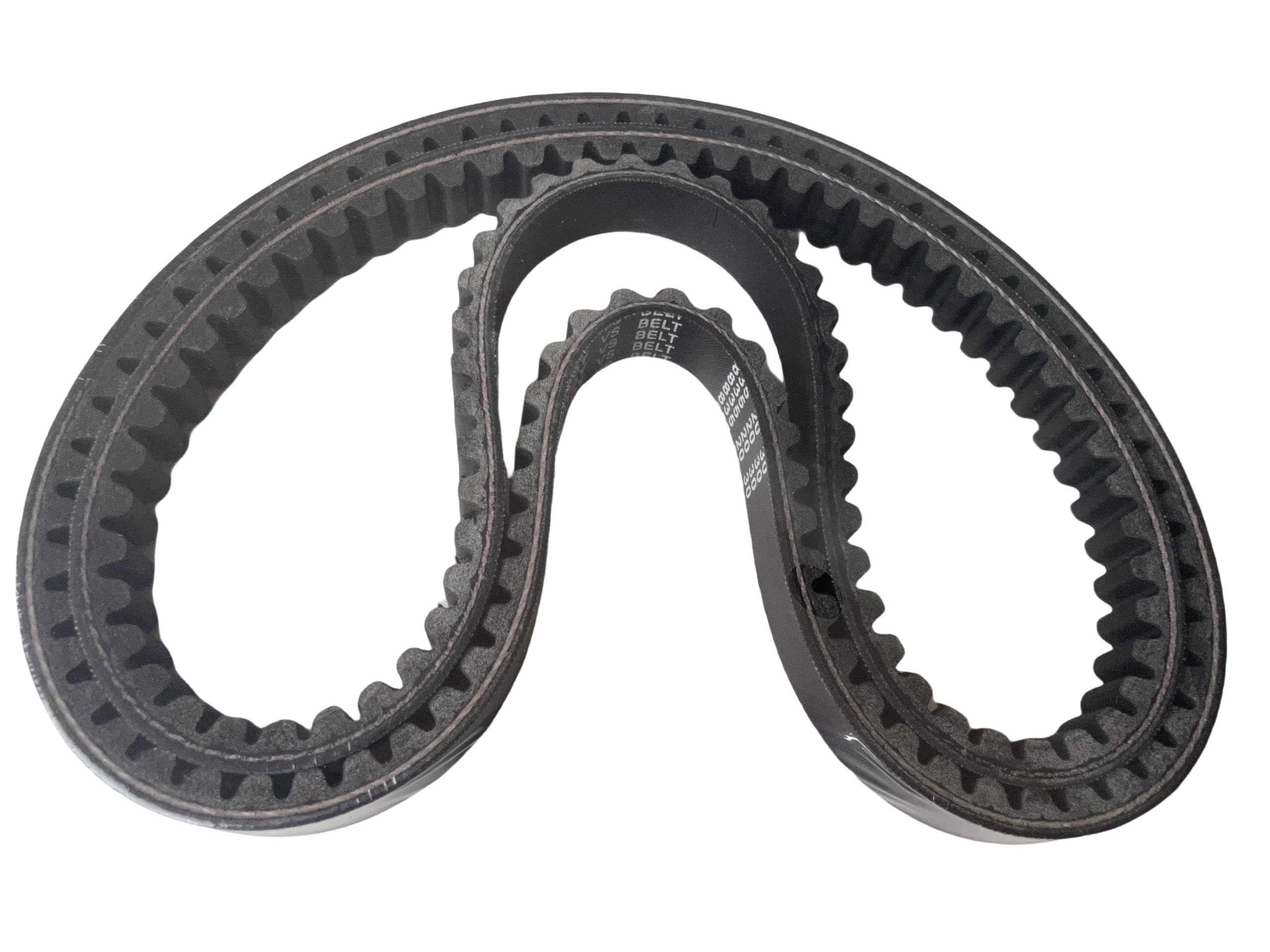Wasydy two replacement belts laid flat offering a ready spare advantage