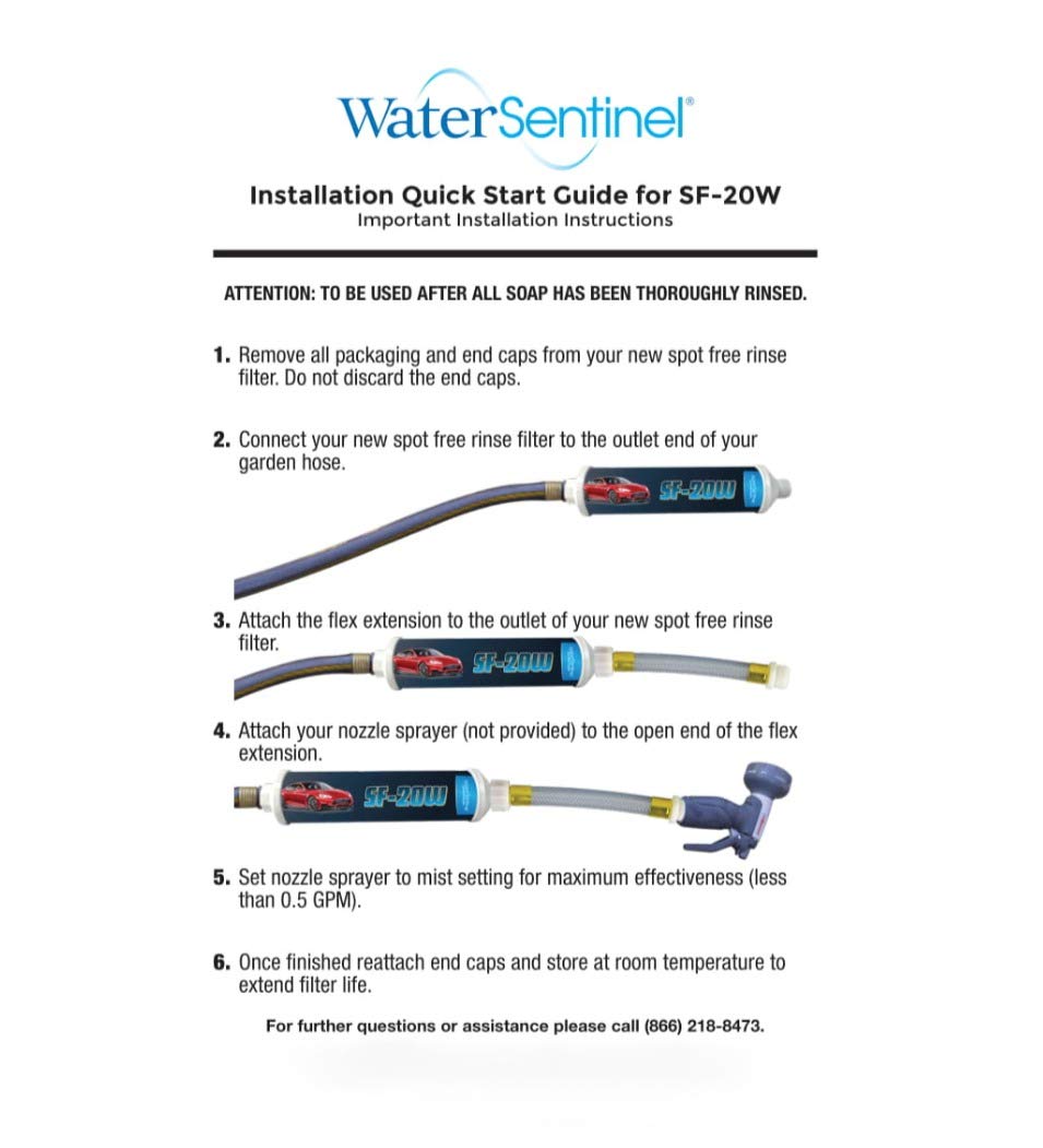 WaterSentinel opened showing deionized media and sediment packs for longer resin life