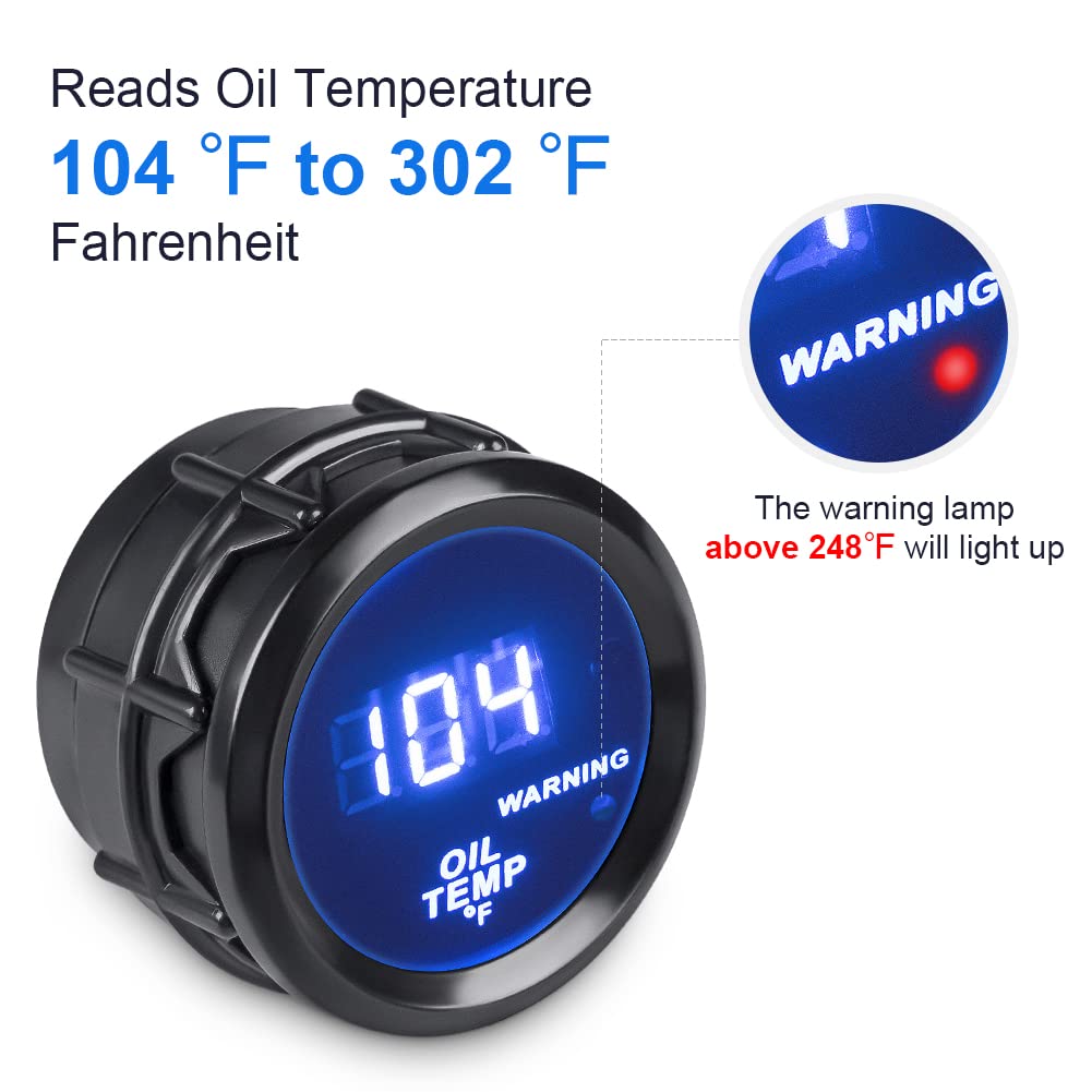 WATERWICH blue LED night readout on dash improving nighttime visibility