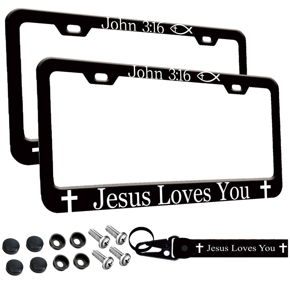 Wauhetsmvy front view showing John 3:16 print and vehicle-ready protection