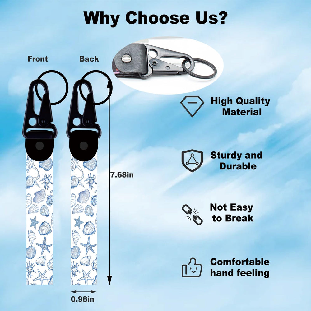 Wauhetsmvy bonus keychain tag with matching seashell design