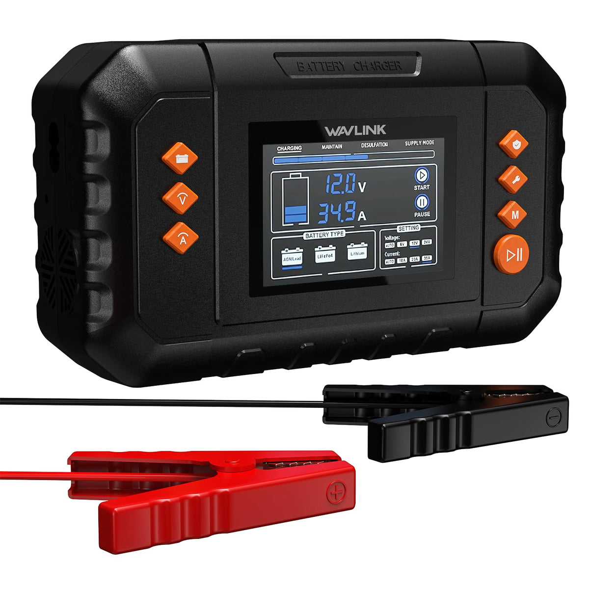 WAVLINK front panel showing ports and status lights for quick identification and control
