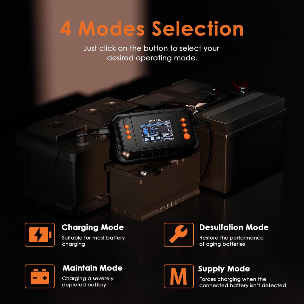 WAVLINK side vents and cooling fan visible to manage heat during long charges