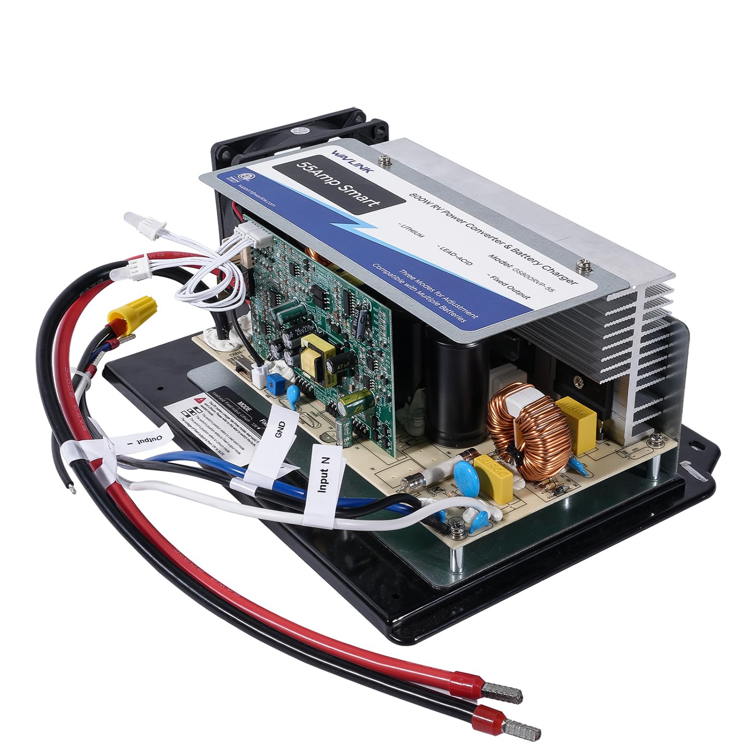 WAVLINK powering RV battery in use illustrating reliable charging on shore power