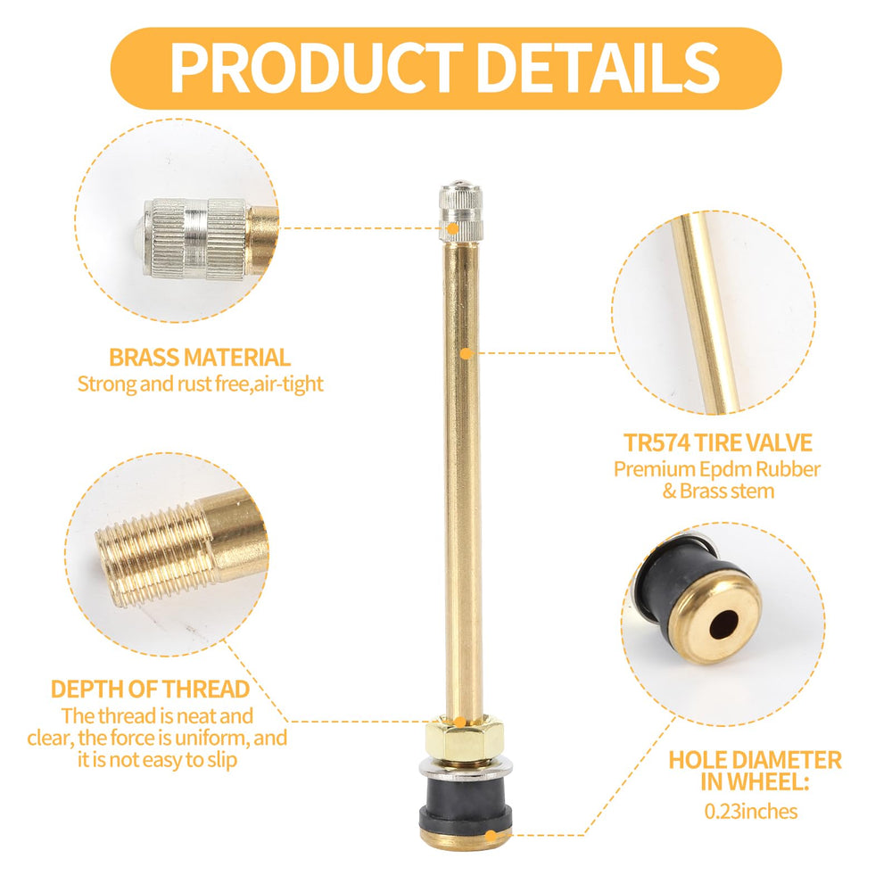 WAYASDCU close-up of valve stem threads and core, showing durable sealing benefit