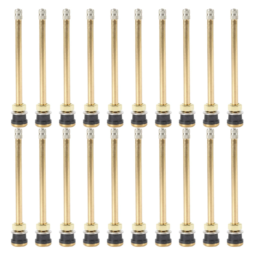 WAYASDCU front view of 20-pack TR574 valve stems showing kit contents and benefit of bulk supply