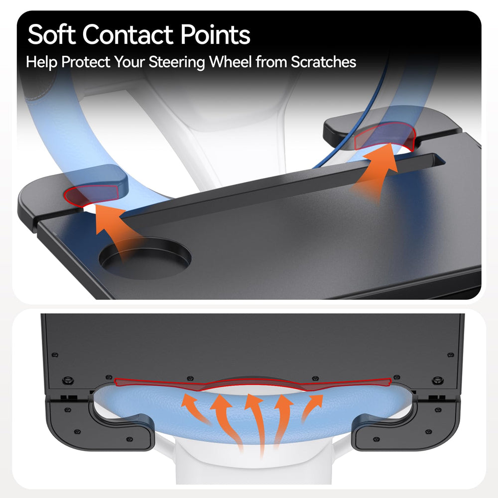 WAYSEFUN padded contact surface detail protecting steering wheel finish