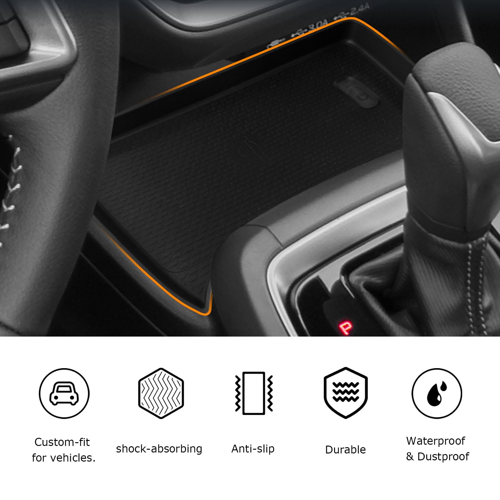 WBLATP close-up of console recess detail demonstrating perfect alignment