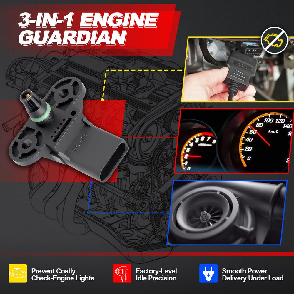 Wbsteanaten MAP sensor label and OE marking verifying part number match