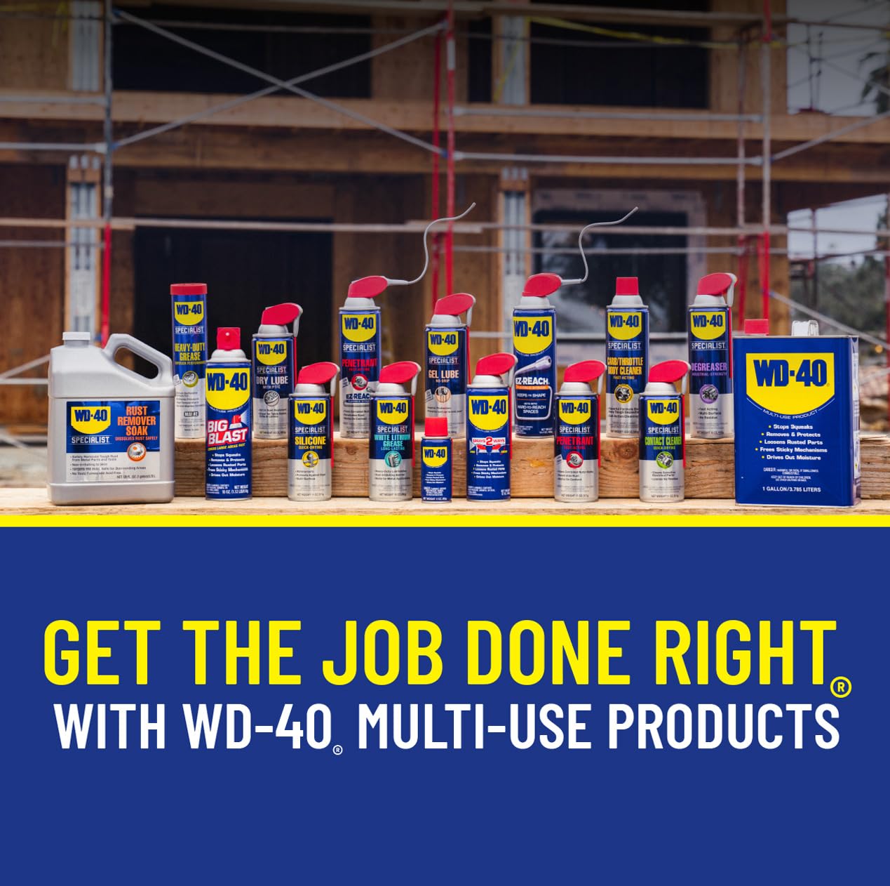 WD-40 Specialist 18 oz can next to ruler for size and scale reference