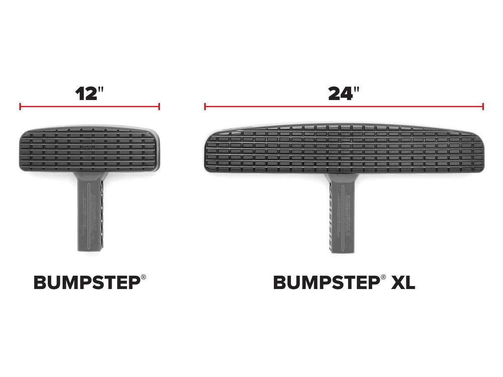 WeatherTech BumpStep in use with person stepping up to reach roof rack benefit