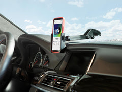 WeatherTech WindshieldFone suction base detail for firm windshield attachment