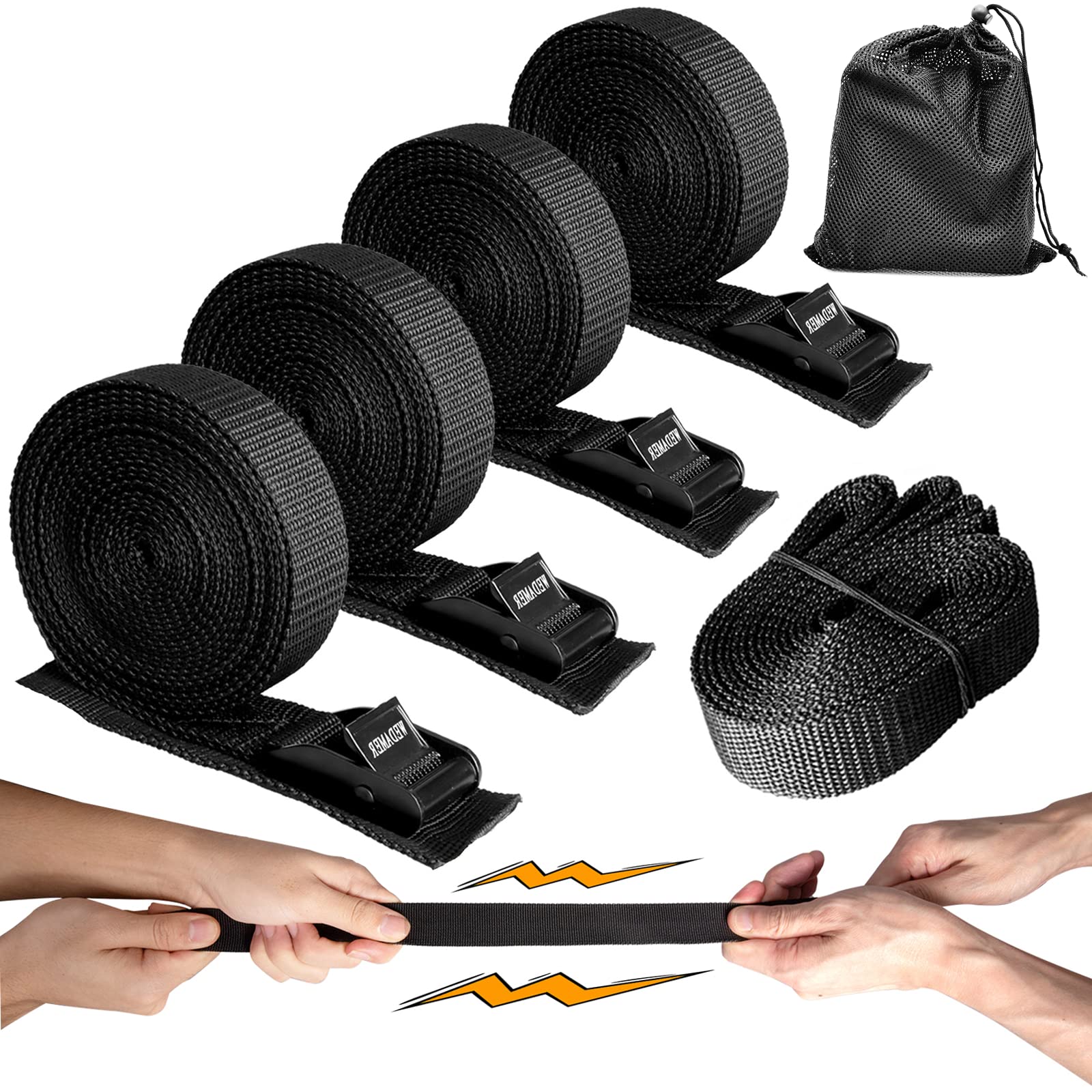 WEDAMER cam buckle close-up showing spring-loaded grip for secure fastening