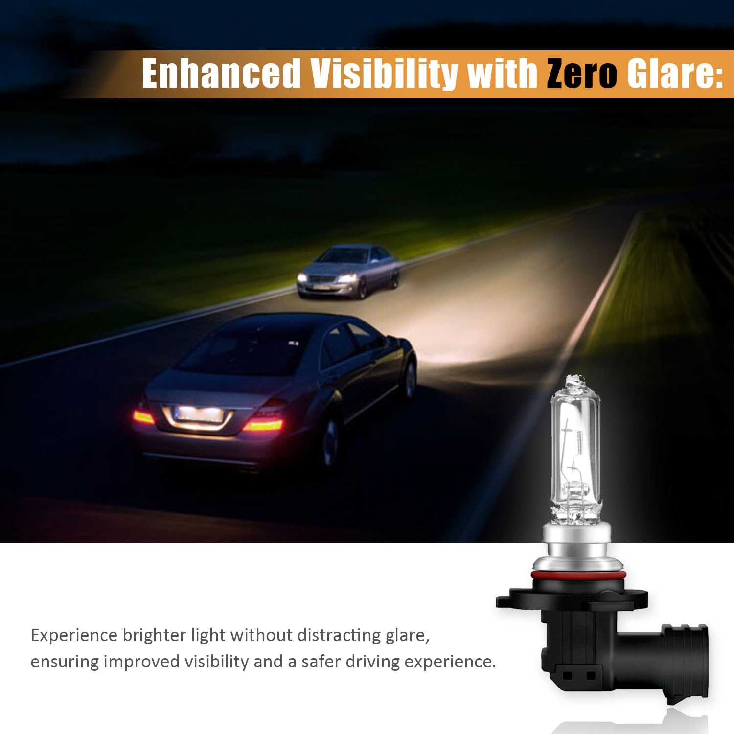 WEELMOTO bulb installed in headlamp demonstrating brighter downroad visibility