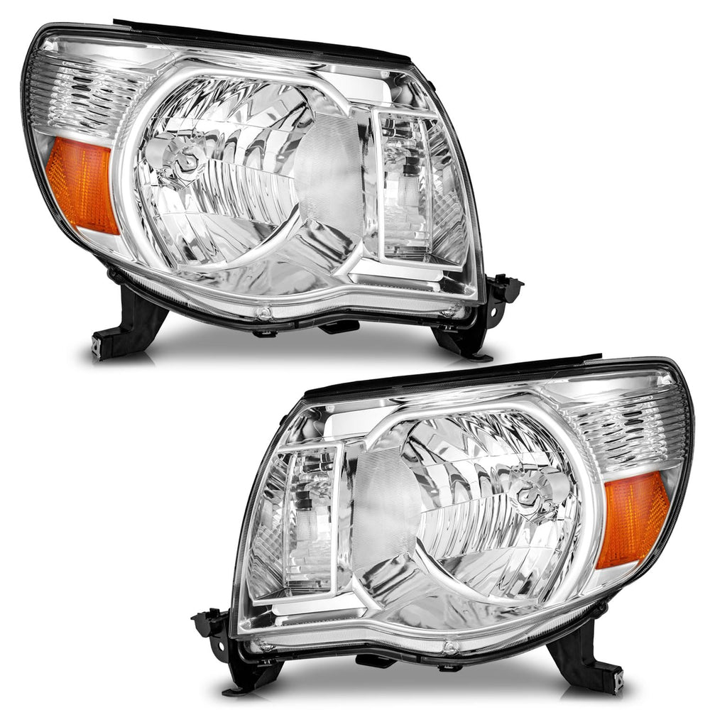 WEELMOTO front assembly for Tacoma showing chrome finish and fit benefits
