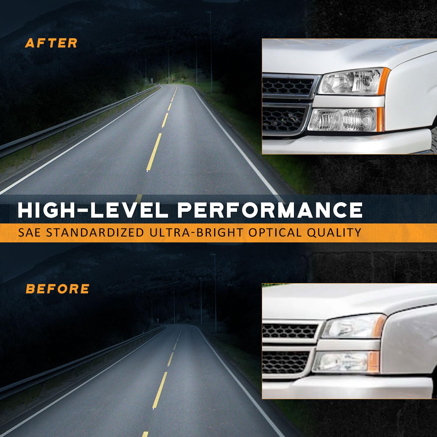 WEELMOTO packaged headlight set ready-to-ship with installation manual