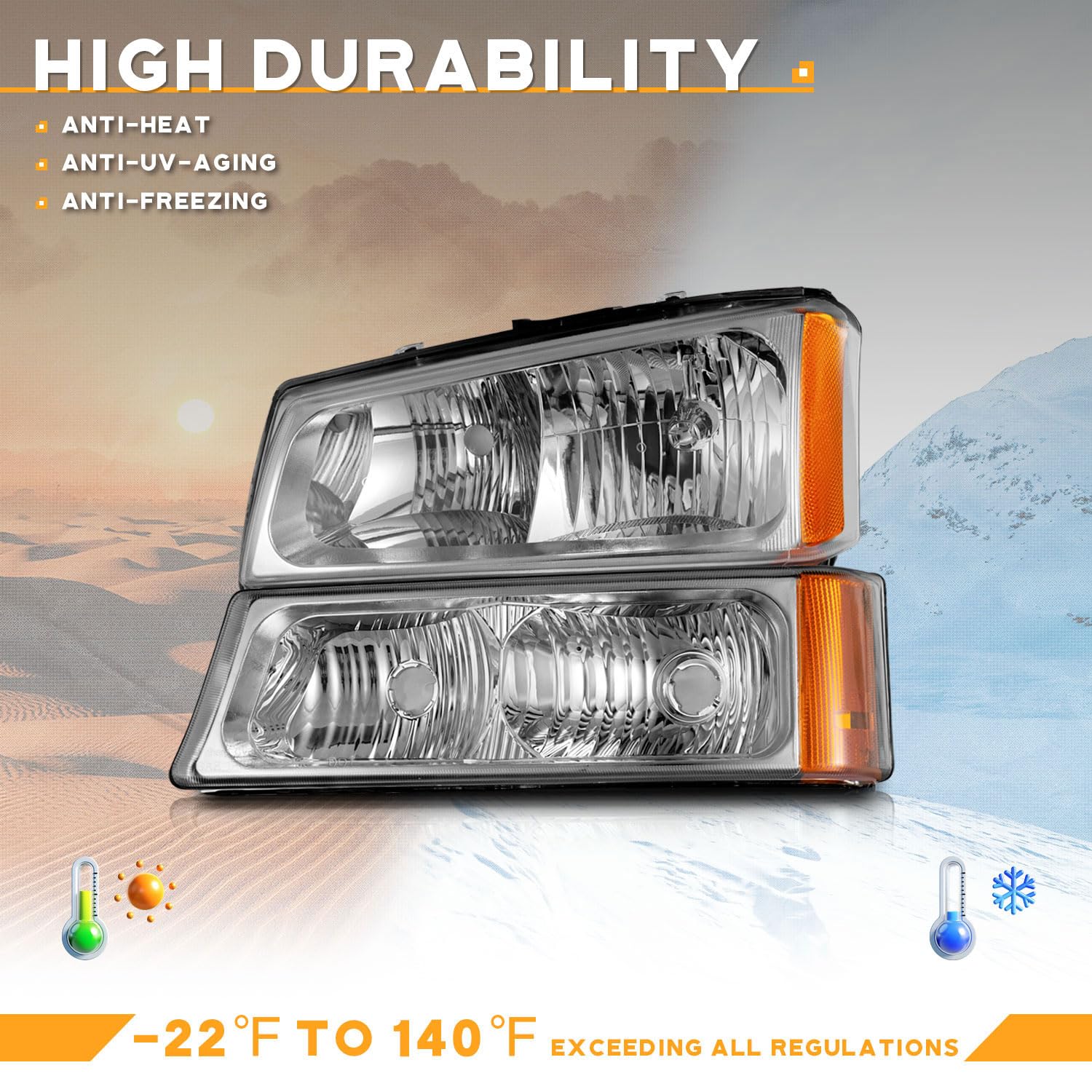 WEELMOTO headlight next to ruler showing accurate size and mounting alignment