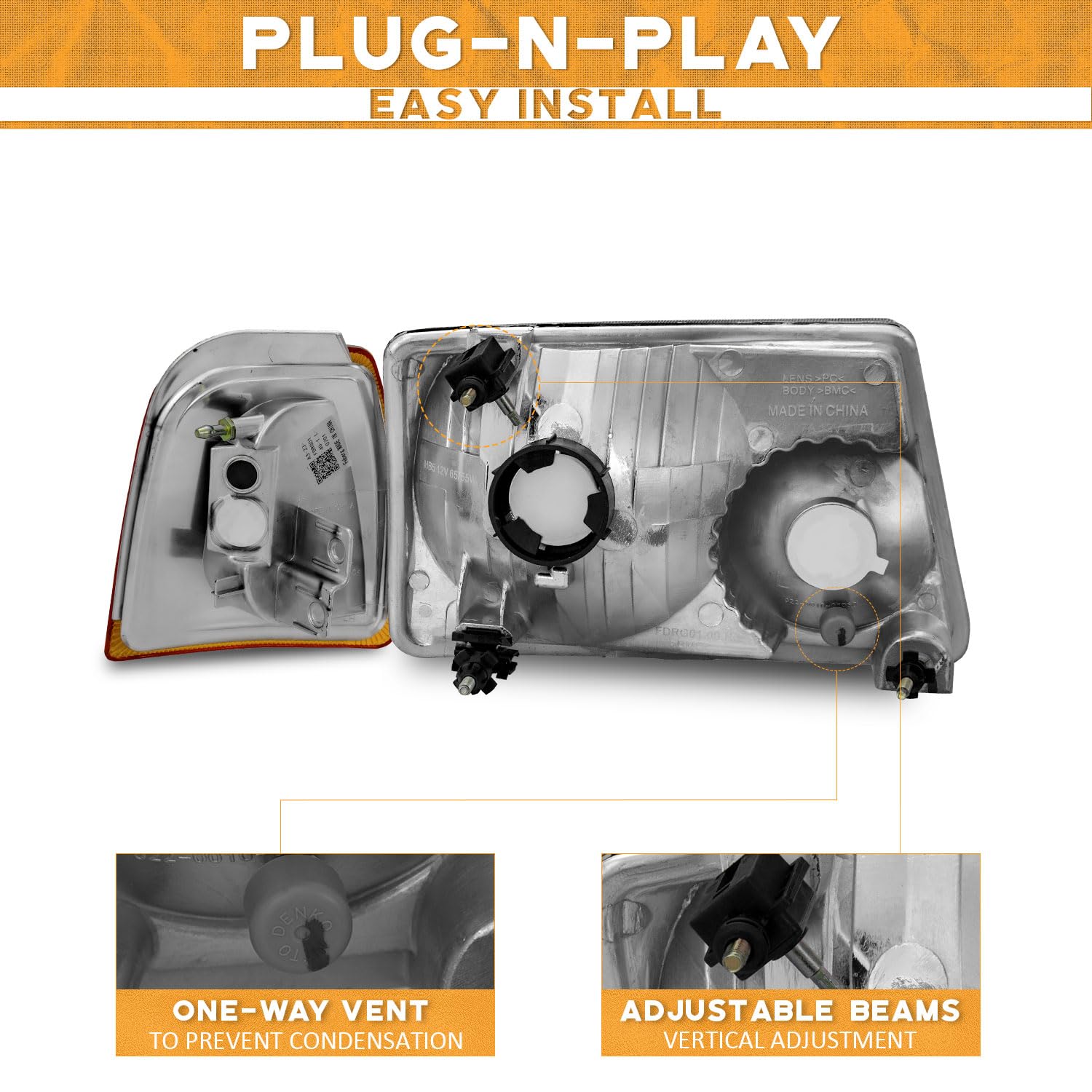 WEELMOTO wiring connector detail showing plug-and-play compatibility benefit