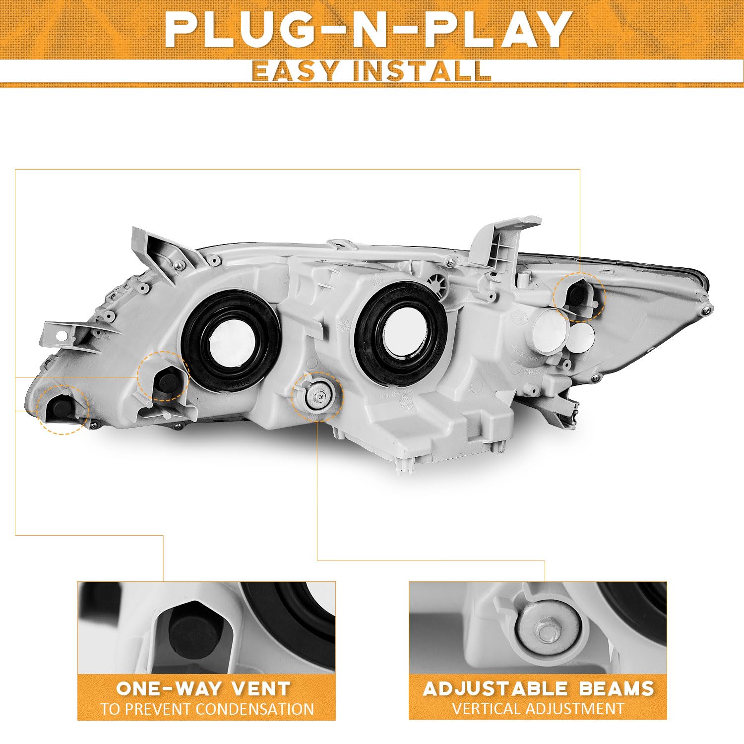 WEELMOTO wiring connector view showing plug-and-play compatibility benefit