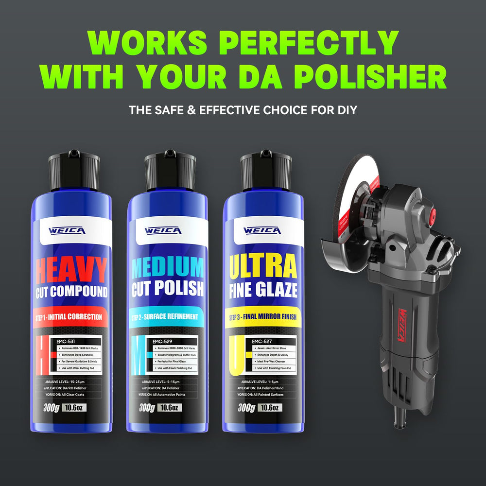 WEICA Ultra Fine Glaze pouring consistency highlighted for final gloss enhancement