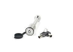 Weigh Safe hitch pin front view showing secure locking benefit