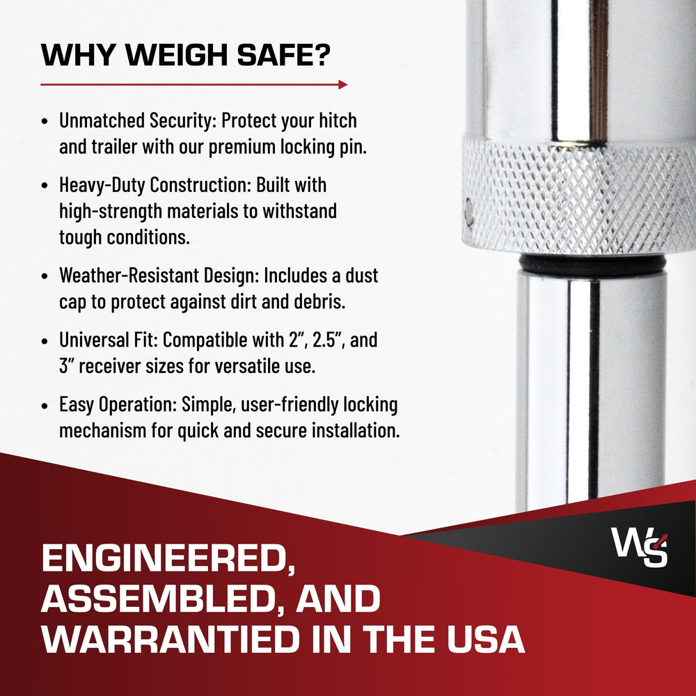 Weigh Safe packaged pin with keys offering ready-to-use convenience