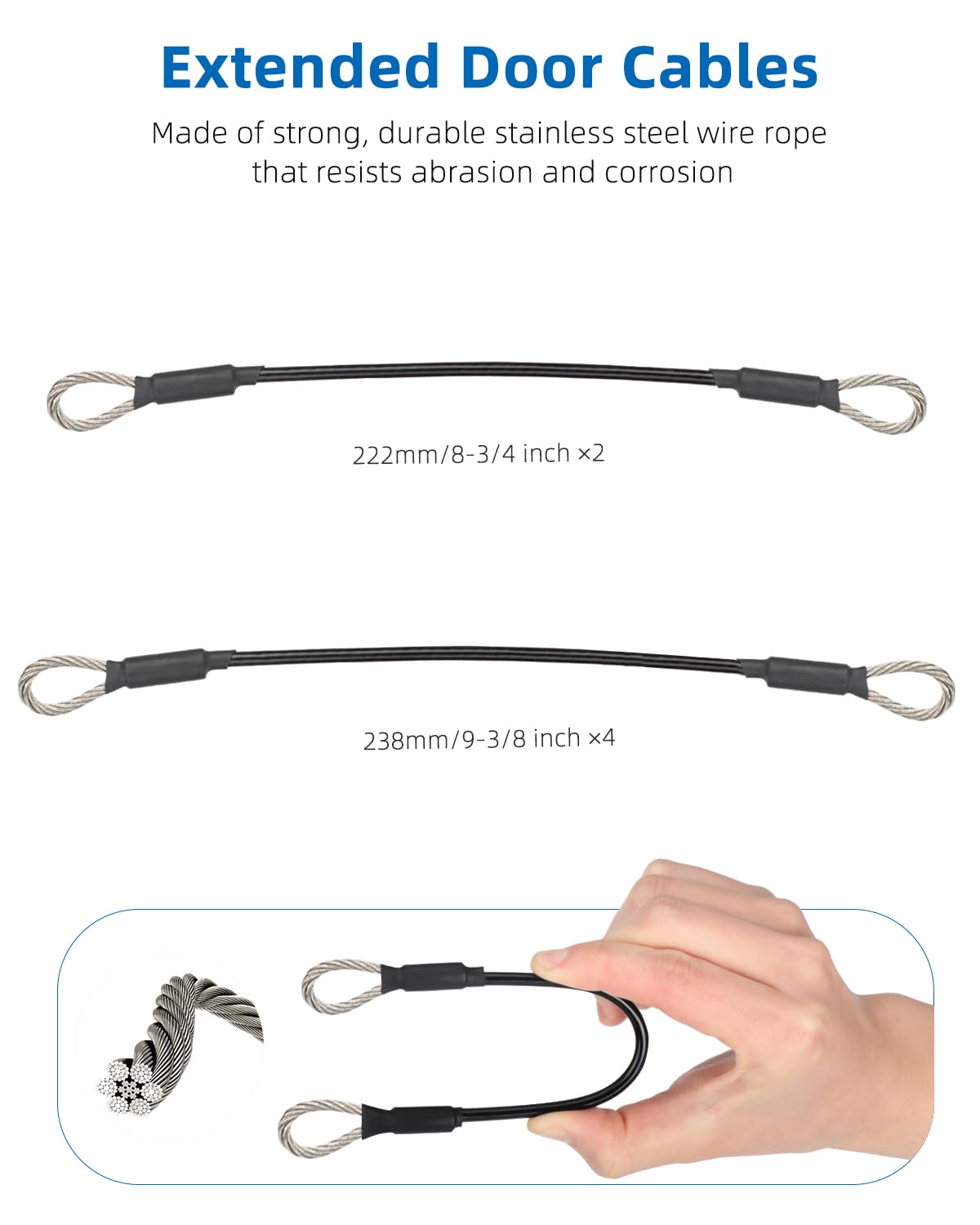 WEIGUZC rear door scale comparison illustrating extra two-inch opening benefit