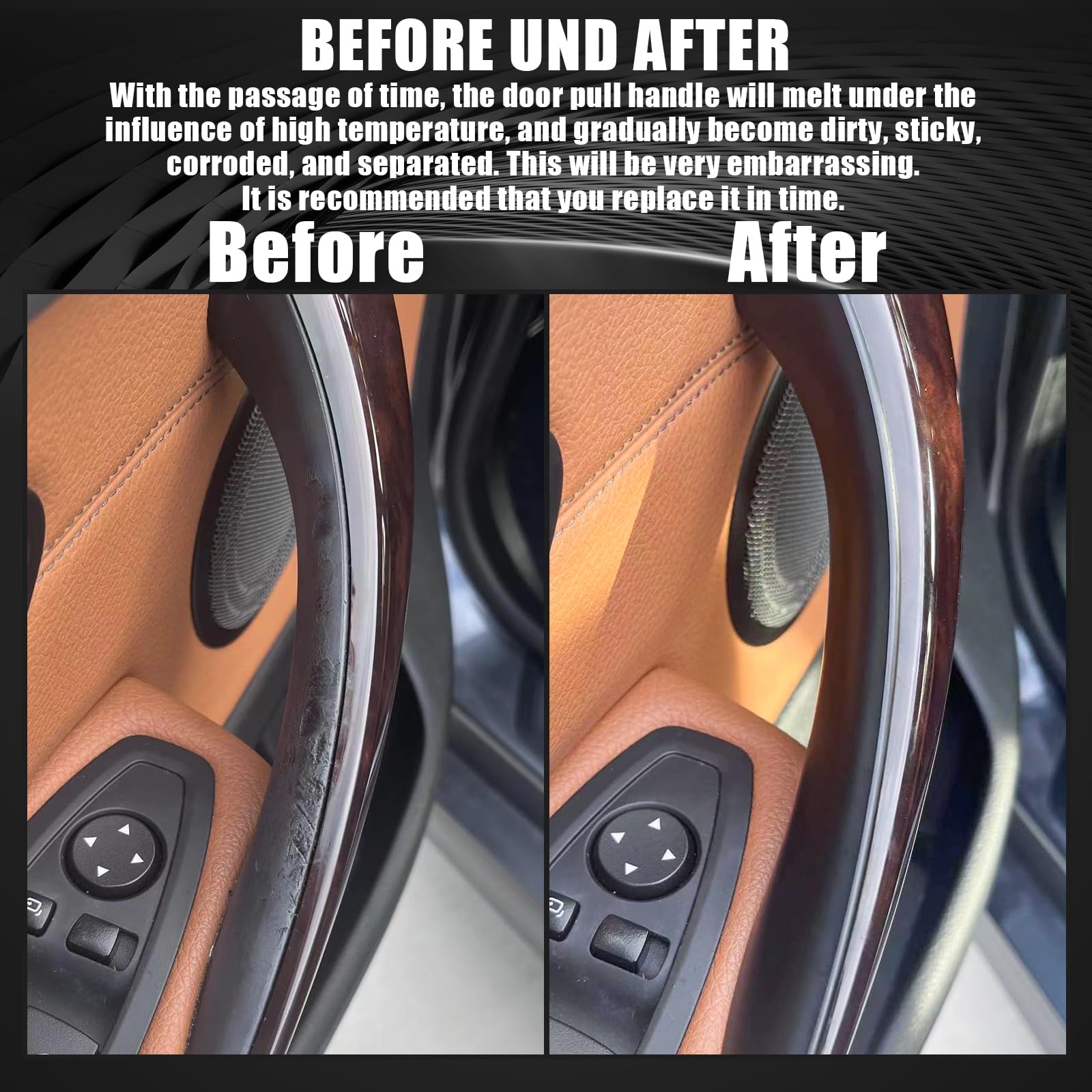 WEILEITE lifestyle shot inside BMW showing refreshed interior and improved aesthetics