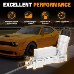 WEILEITE pre-installed oil filter and sensors visible for quick replacement and convenience