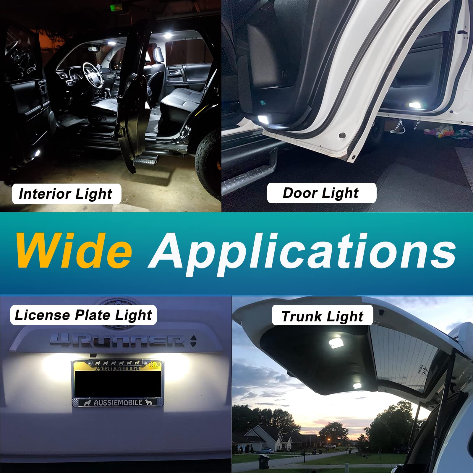 WEIMELTOY trunk and license plate lighting installed for clearer rear visibility