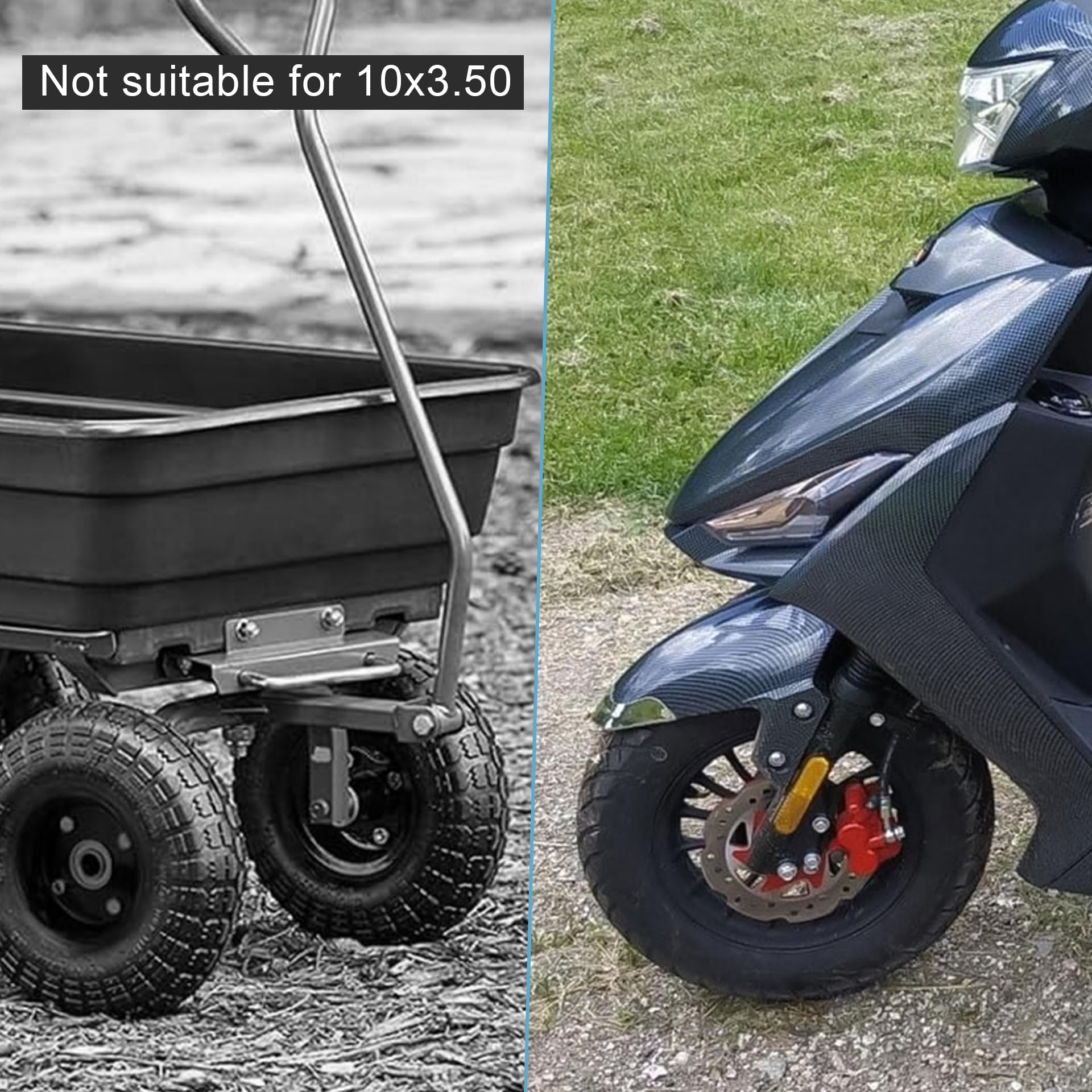 WEIYINGSI tire beside ruler showing scale for easy size confirmation
