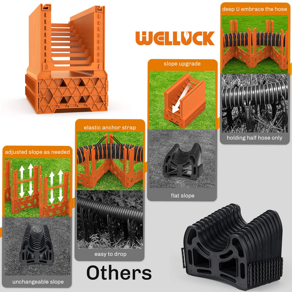 WELLUCK collapsed and strapped for compact transport and easy storage